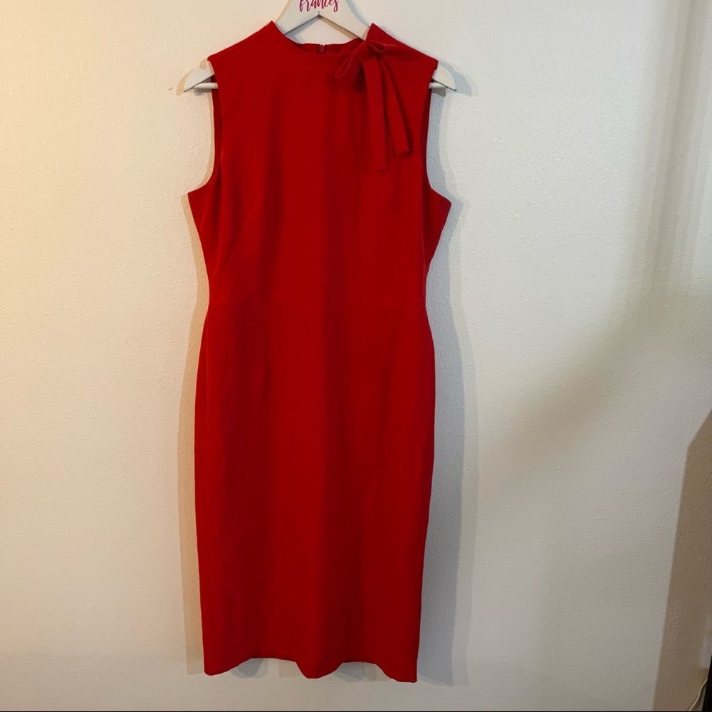 Maggy London Red Midi Dress